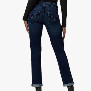 HUDSON Collin Midrise Straight Crop Jeans Size 33